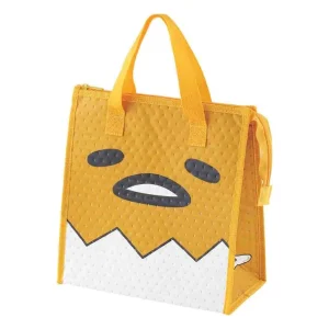 Gudetama Thermal Insulated Lunch Bag with Zip Closure - Gudetama Face