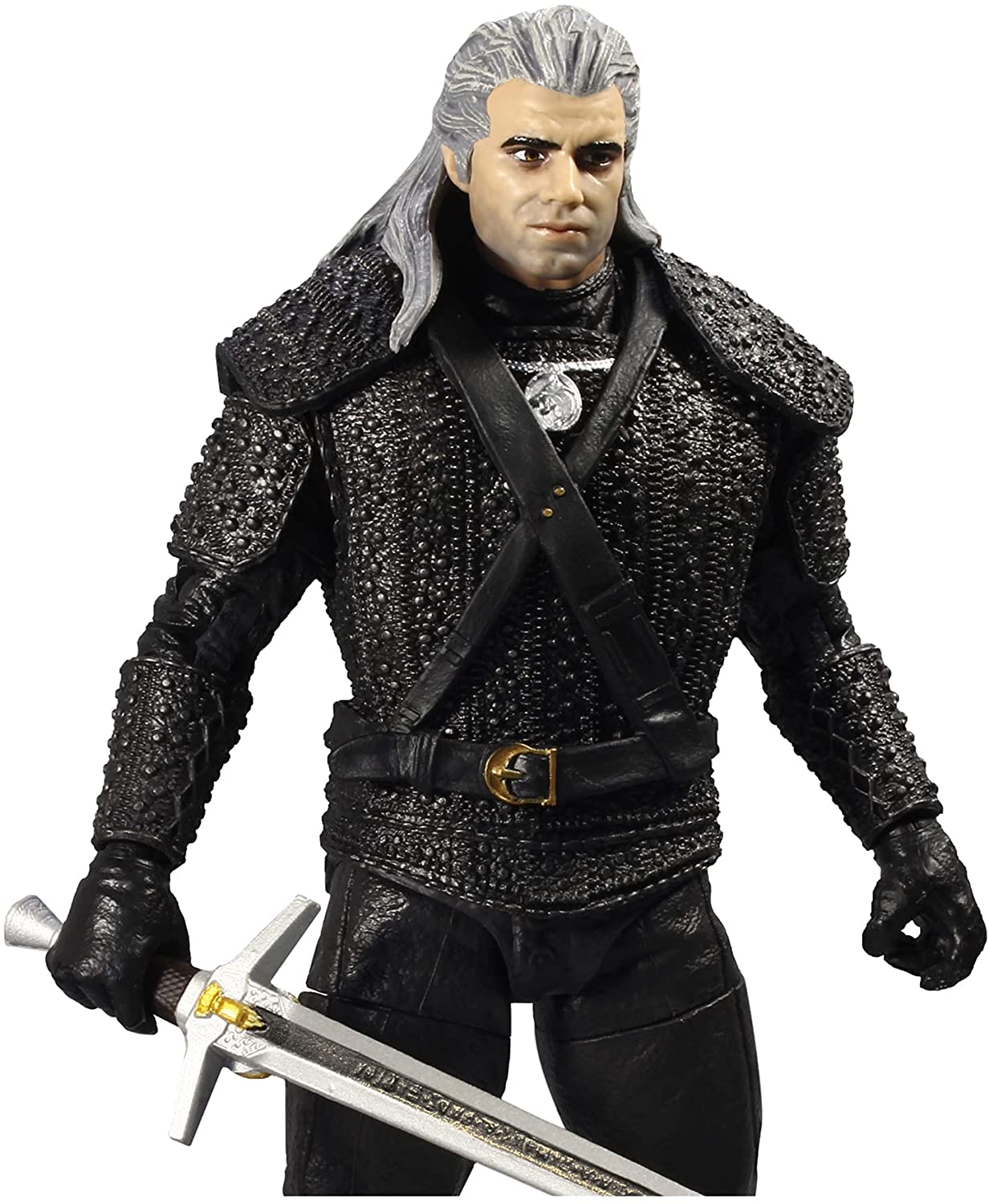 The Witcher (Netflix) Geralt of Rivia 7" Action Figure with Accessories - Imagen 4