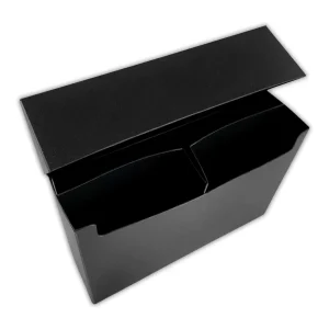 Ultra Pro 3-Compartment Over Sized Black Deck Box, Fits 2 Deck Boxes, 1-Count