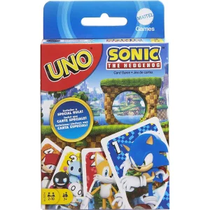 UNO Sonic The Hedgehog Card Game with Themed Deck & Special Rule