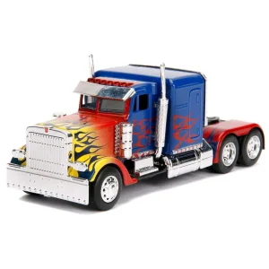 Transformers Optimus Prime Truck with Robot on Chassis from Transformers Movie Hollywood Rides Series 1/32 Diecast Model Car