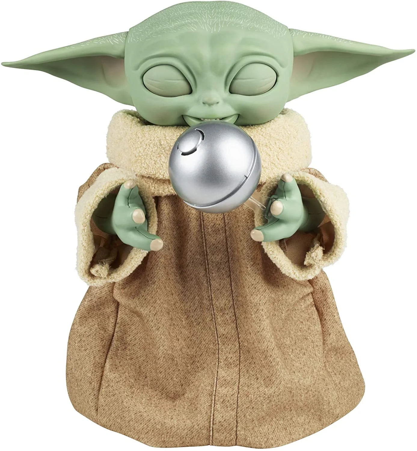 STAR WARS Galactic Snackin’ Grogu 9.25-Inch-Tall Animatronic Toy with Over 40 Sound and Motion Combinations and Interactive Accessories - Imagen 6