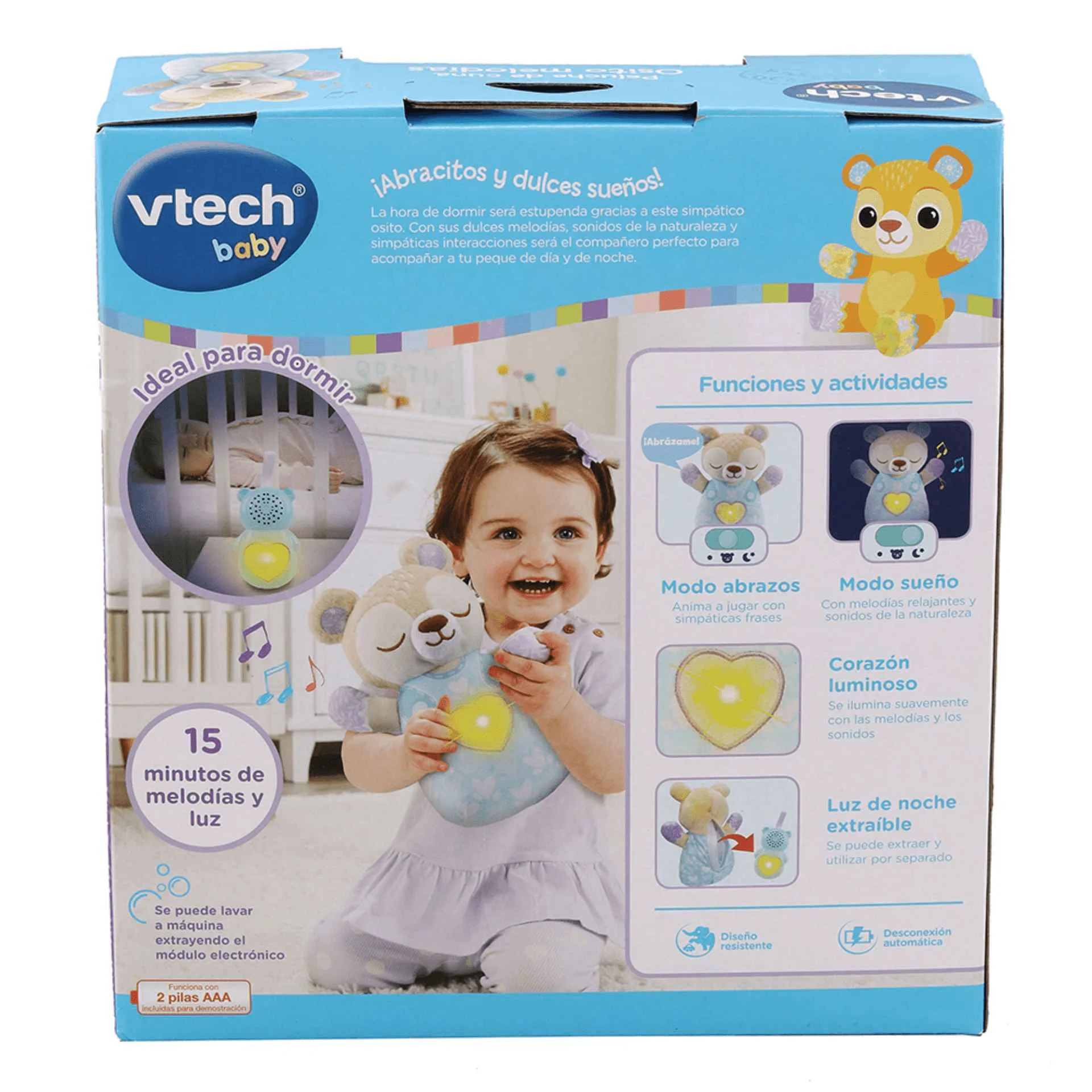Vtech Peluche de cuna Osito melodías - Imagen 5