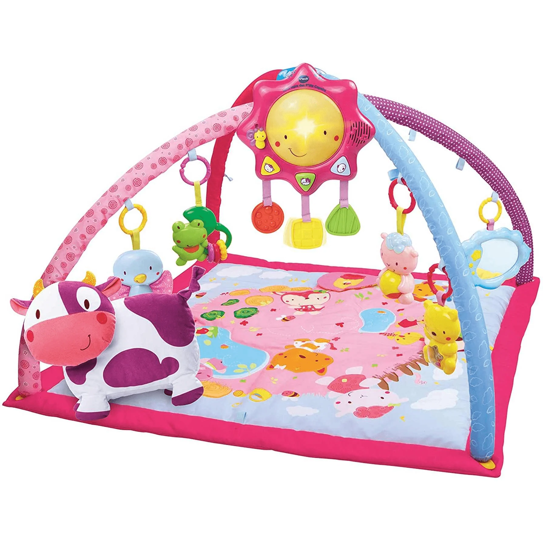 VTech Manta y Gimnasio Cantarín 2 en 1 Rosa| Juguete Infantil
